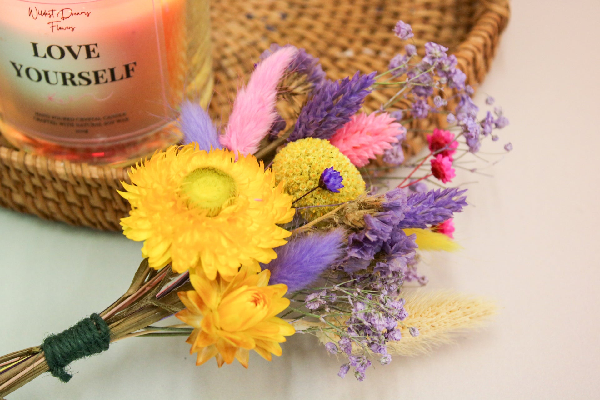 Dried Flower Mini Posie – Vibrant & Handcrafted - Magic and Stars -Dried Flowers-Wildest Dreams Flowers