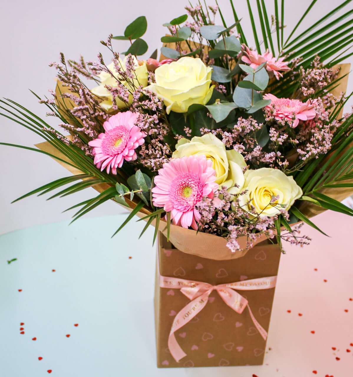 Cupids Crush Fresh Flower Bouquet - GIFT ARRANGEMENT - Magic and Stars -Flower Bouquets-Wildest Dreams Flowers