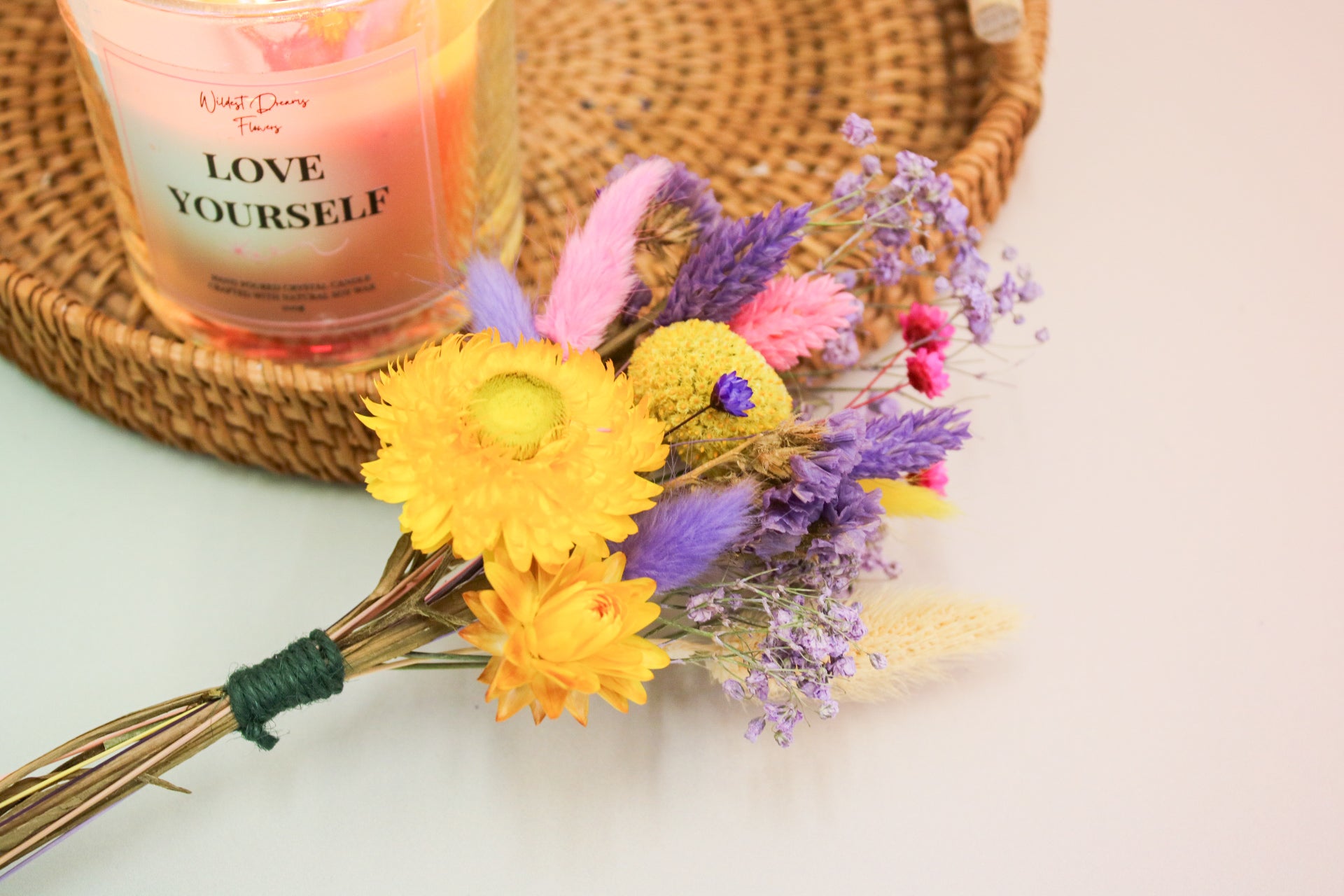 Dried Flower Mini Posie – Vibrant & Handcrafted - Magic and Stars -Dried Flowers-Wildest Dreams Flowers