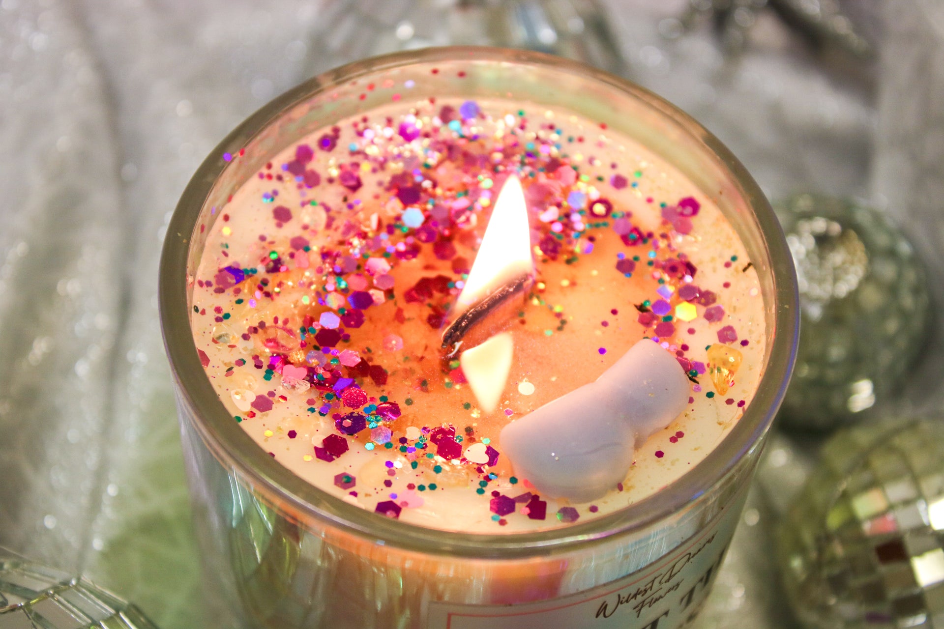 Trust The Process Crystal Candle - Soy Wax Aromatherapy Candle - Magic and Stars -Candles-Wildest Dreams Flowers