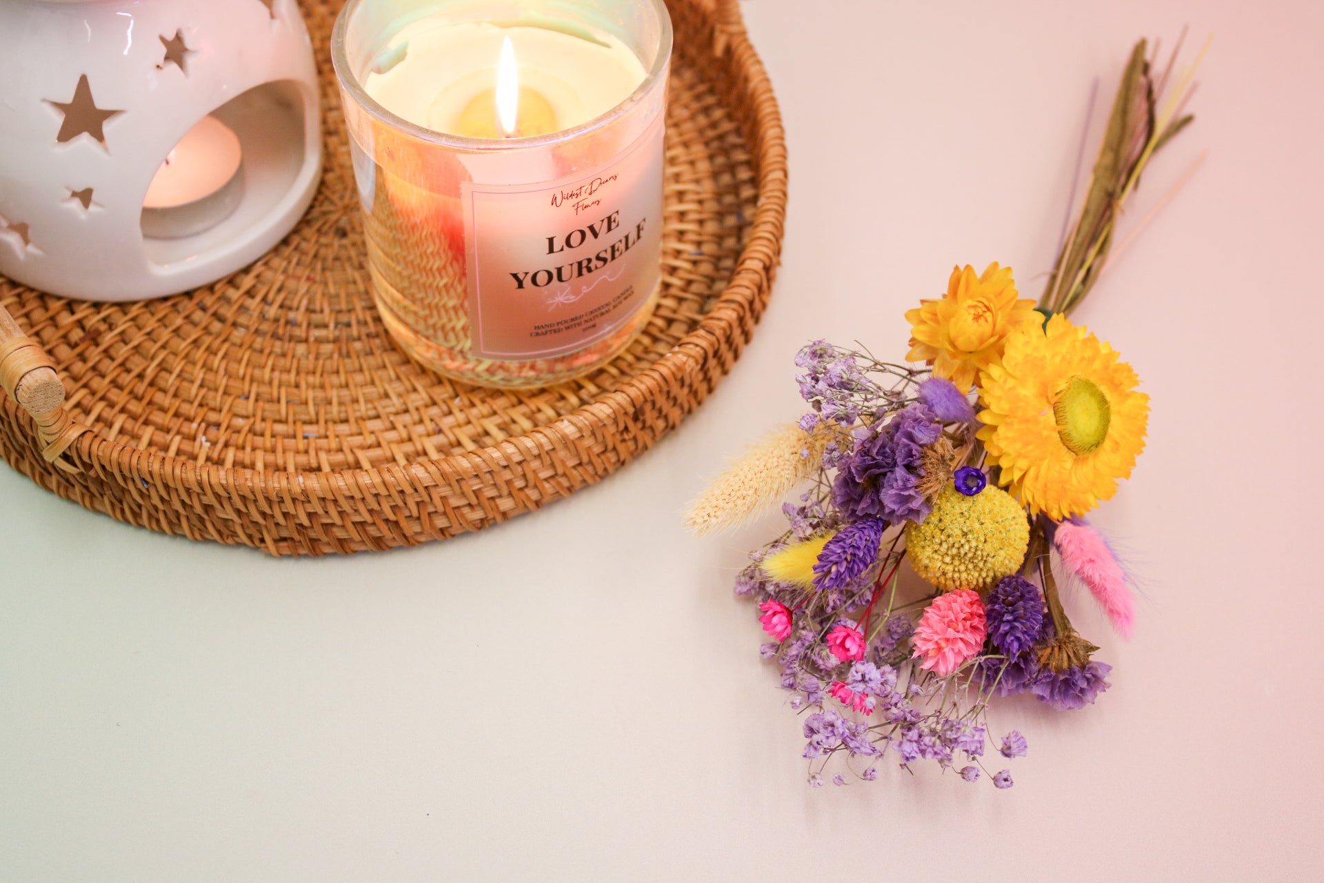 Dried Flower Mini Posie – Vibrant & Handcrafted - Magic and Stars -Dried Flowers-Wildest Dreams Flowers