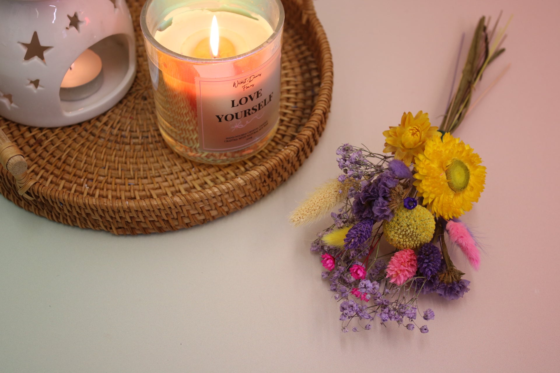 Dried Flower Mini Posie – Vibrant & Handcrafted - Magic and Stars -Dried Flowers-Wildest Dreams Flowers