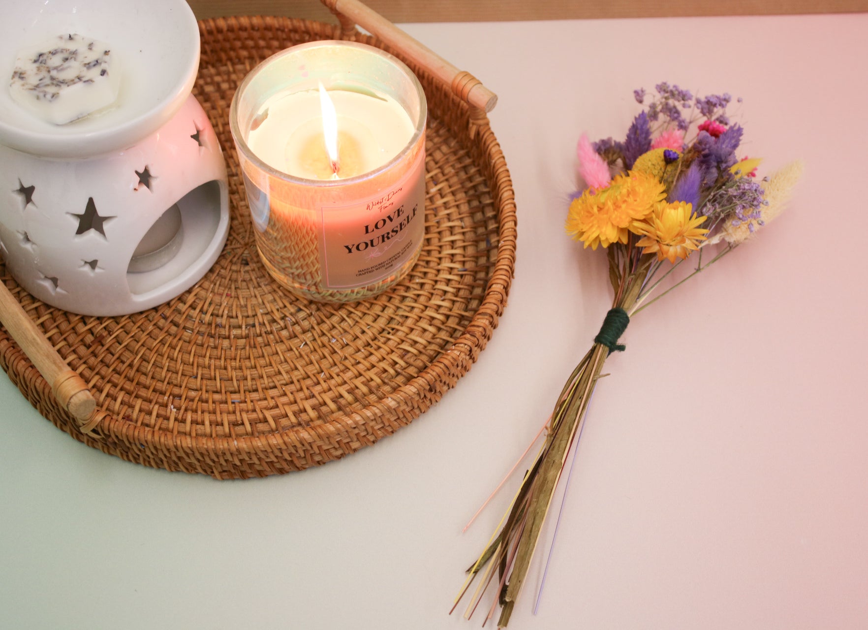 Dried Flower Mini Posie – Vibrant & Handcrafted - Magic and Stars -Dried Flowers-Wildest Dreams Flowers