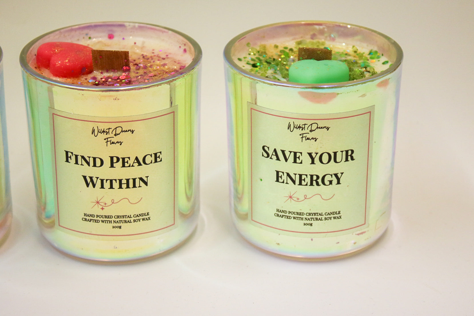 Save Your Energy  Crystal Candle - Soy Wax Aromatherapy Candle - Magic and Stars -Candles-Wildest Dreams Flowers
