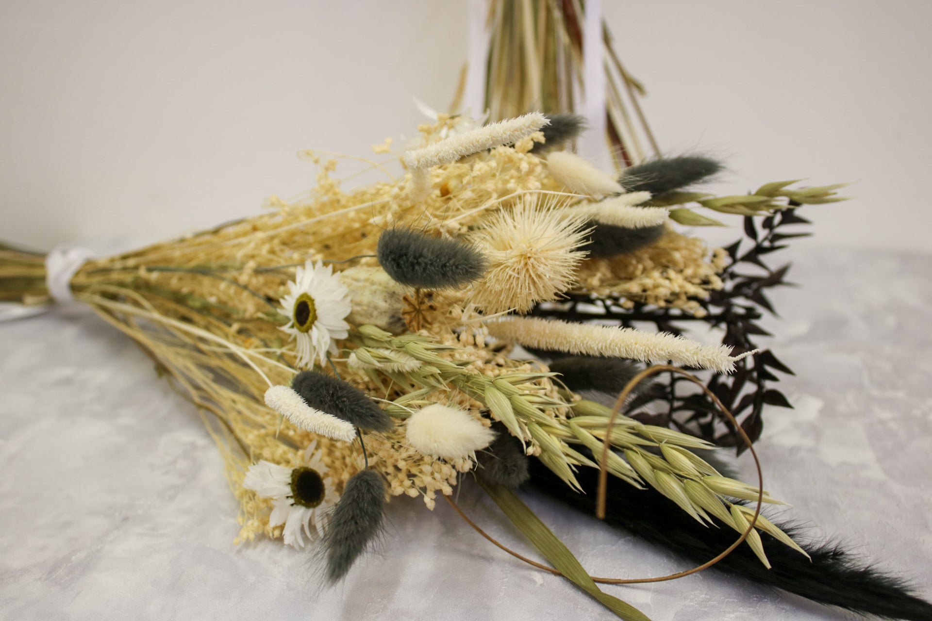 Black & White Dried Flower Bouquet – Monochrome - Wildest Dreams Flowers -Dried Flowers-Wildest Dreams Flowers