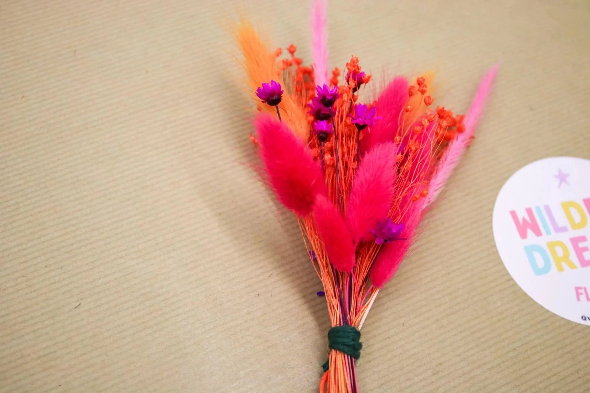 Hot Pink & Orange Buttonhole | Bold Wedding Lapel Flower - Magic and Stars --Wildest Dreams Flowers
