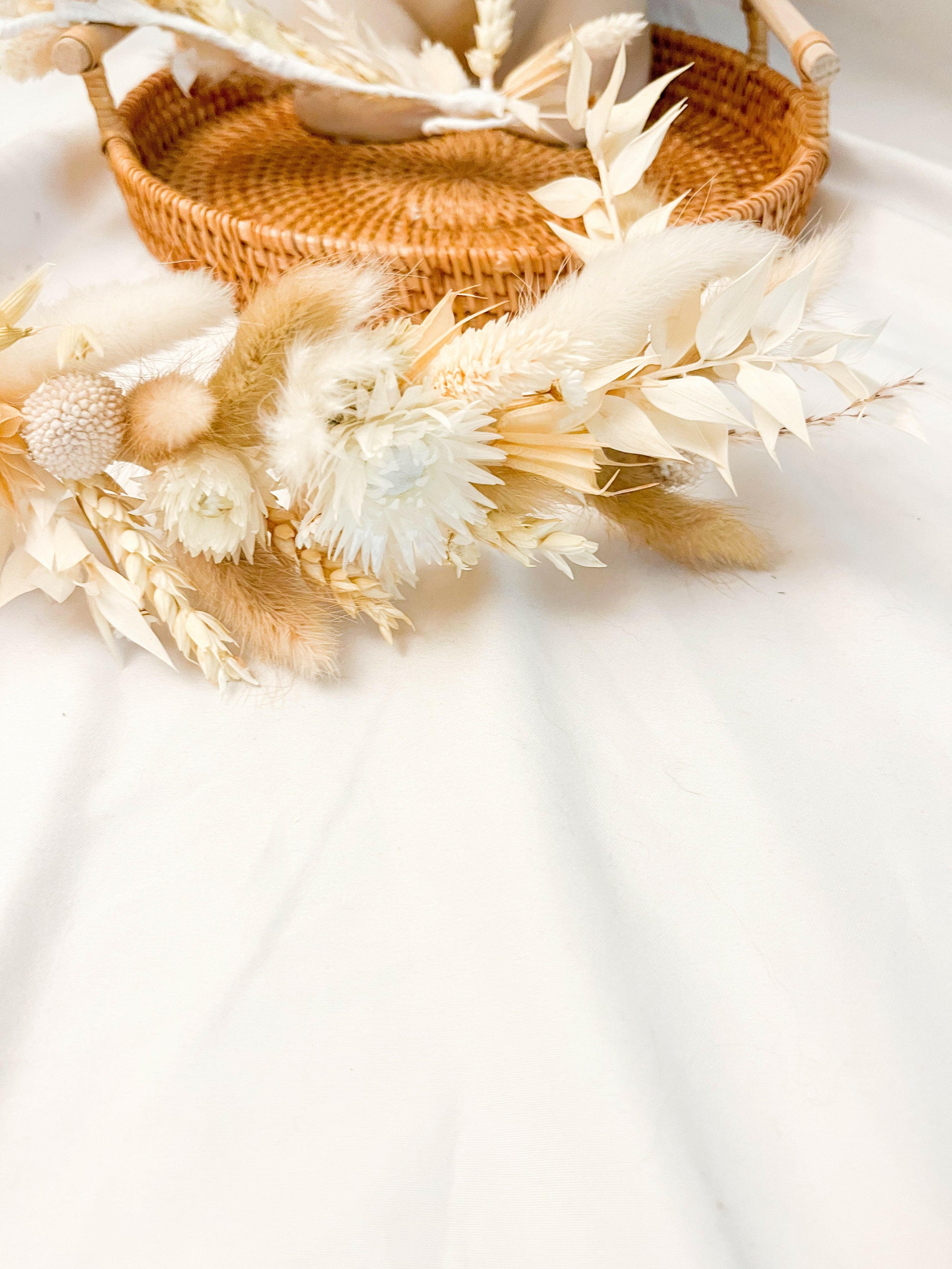 Boho Natural Dried Flower Crown with Pampas Grass – Handmade Floral Headpiece - Magic and Stars -wedding flowers-Wildest Dreams Flowers