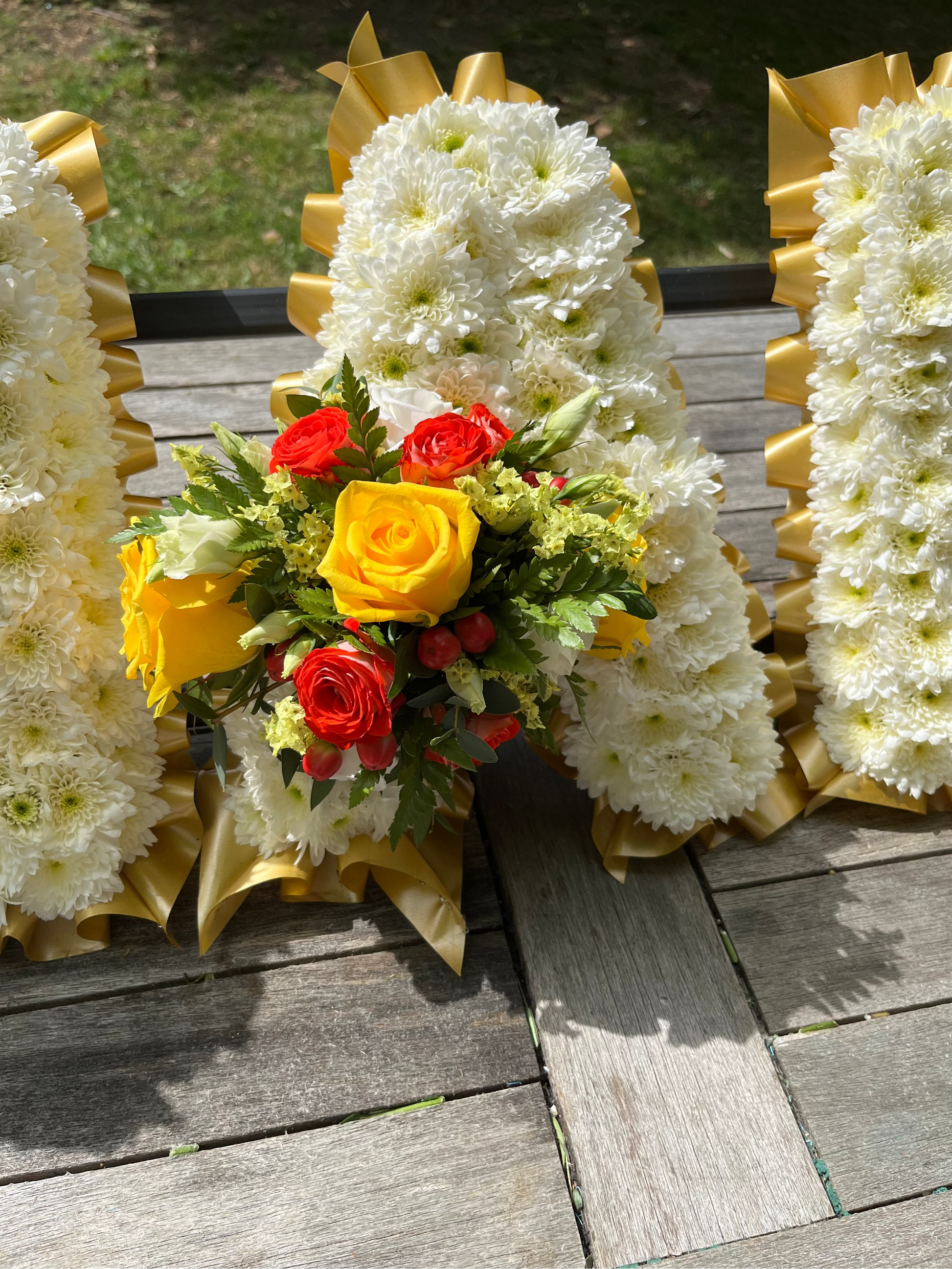 NAN Personalized Named Floral Tribute – Custom Funeral Letter Arrangement - Magic and Stars -fresh flowers-Wildest Dreams Flowers