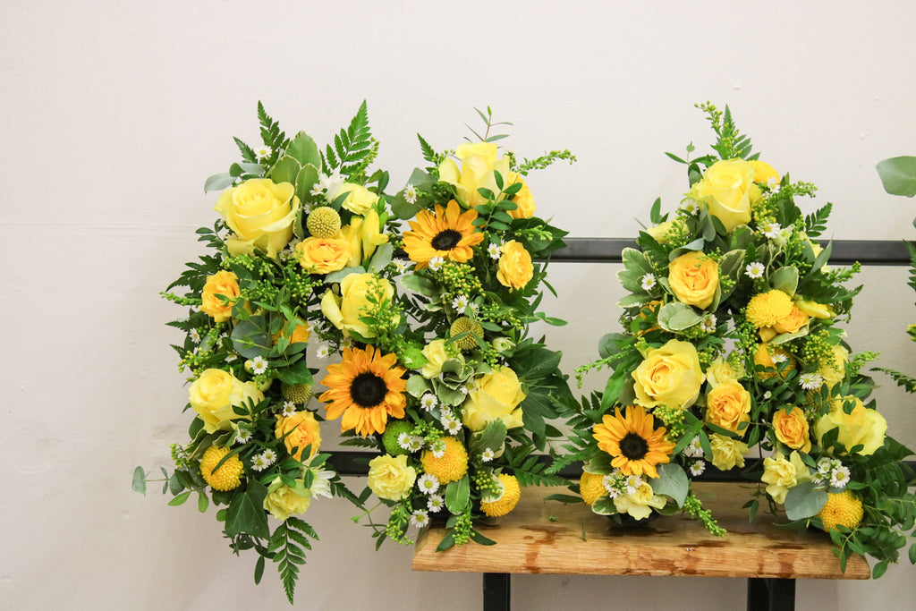 NAN loose Named Floral Tribute – Custom Funeral Letter Arrangement