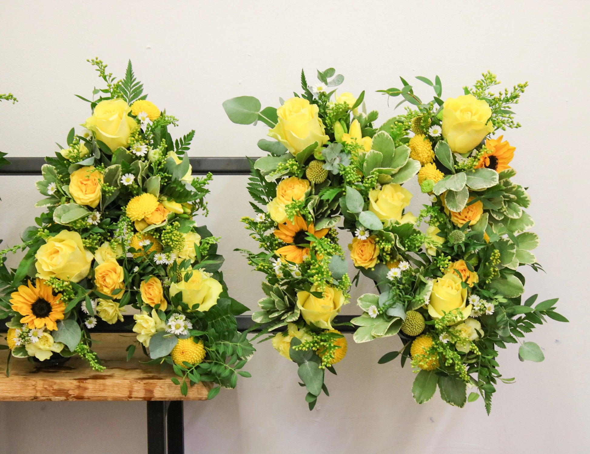 NAN loose Named Floral Tribute – Custom Funeral Letter Arrangement