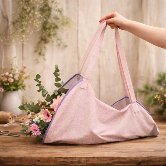 Cotton Flower Bouquet Carry Bag | Reusable Eco-Friendly Tote for Florists UK