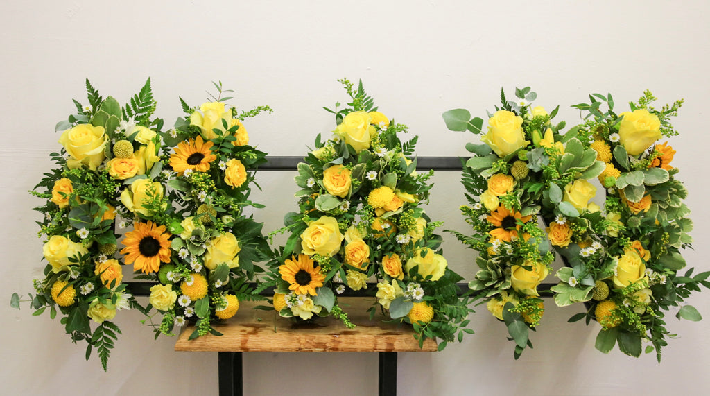 NAN loose Named Floral Tribute – Custom Funeral Letter Arrangement