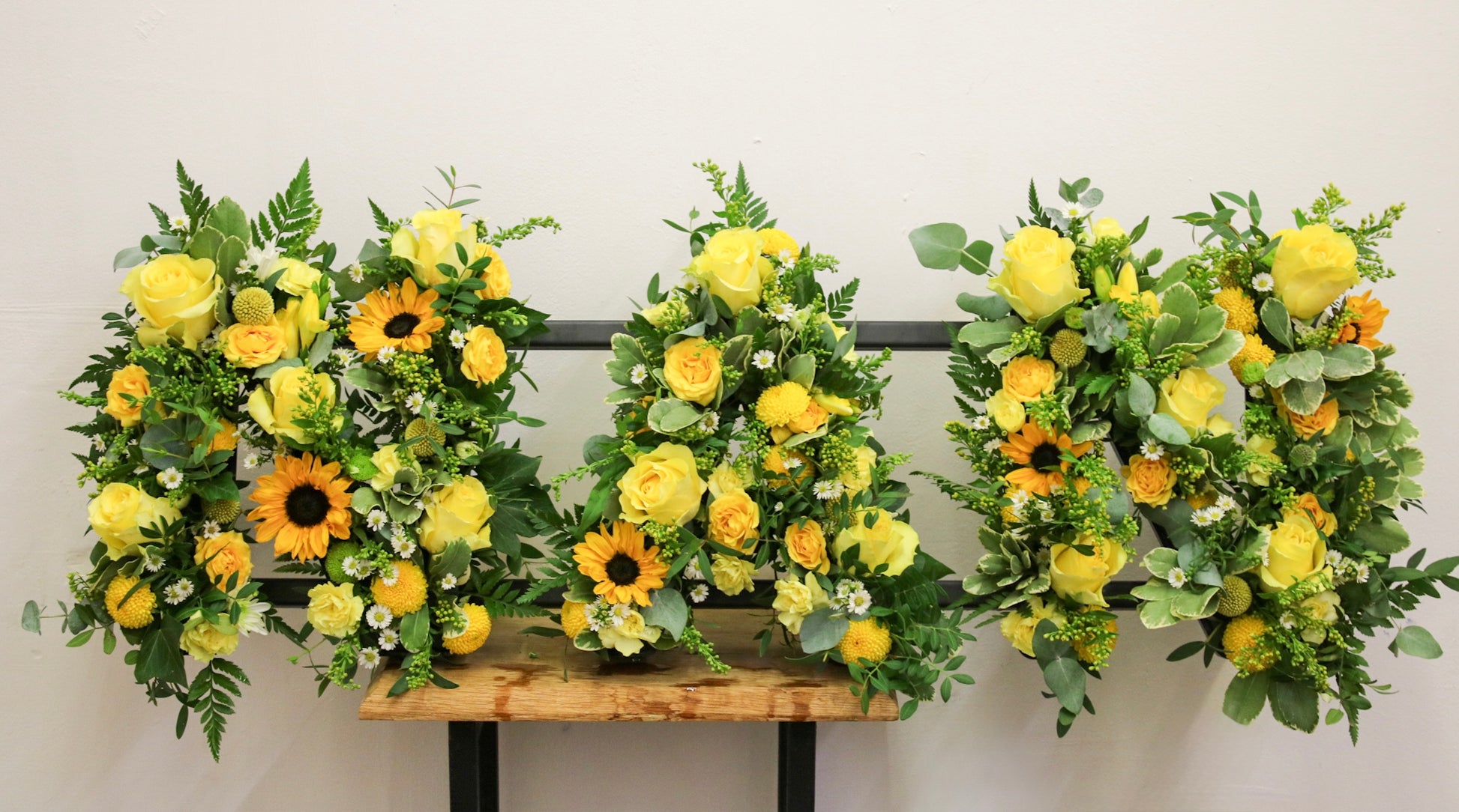 NAN loose Named Floral Tribute – Custom Funeral Letter Arrangement