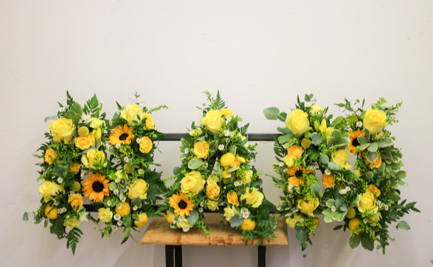 NAN loose Named Floral Tribute – Custom Funeral Letter Arrangement - Wildest Dreams Flowers -fresh flowers-Wildest Dreams Flowers