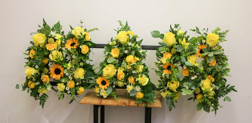 NAN loose Named Floral Tribute – Custom Funeral Letter Arrangement