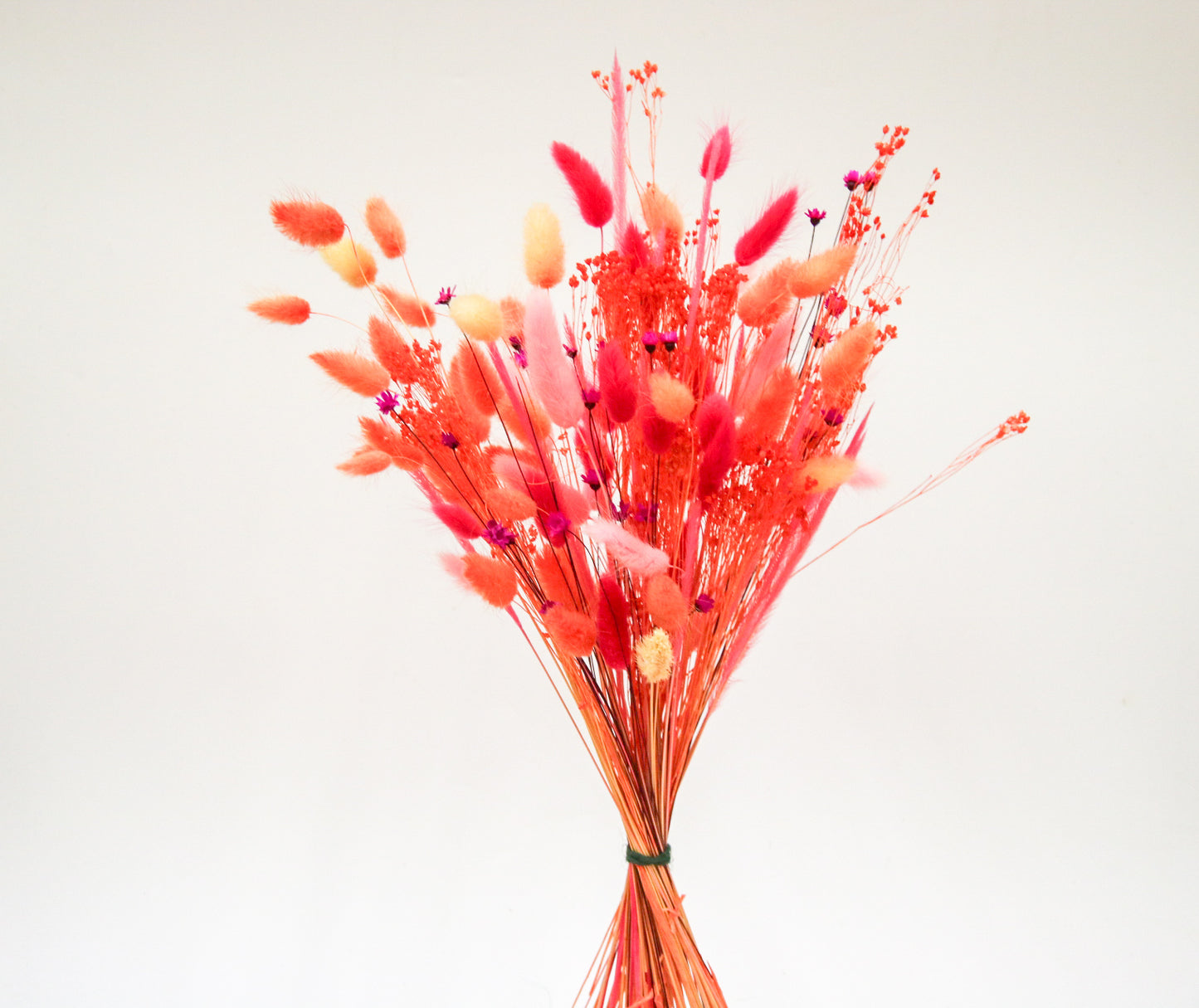 Orange & Pink Dried Flower Bouquet