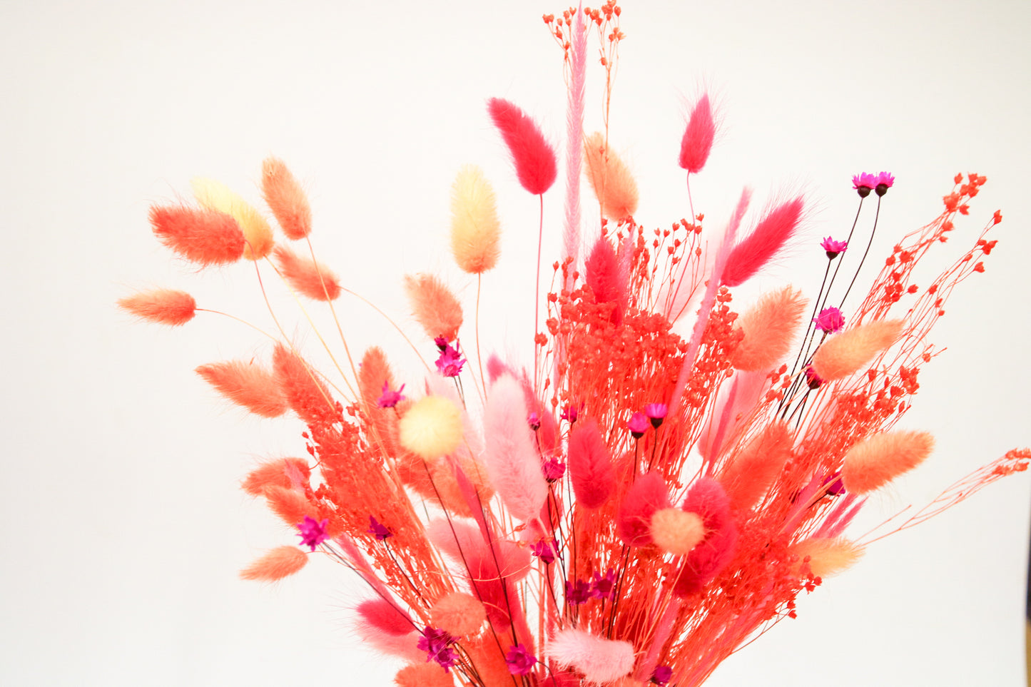 Orange & Pink Dried Flower Bouquet