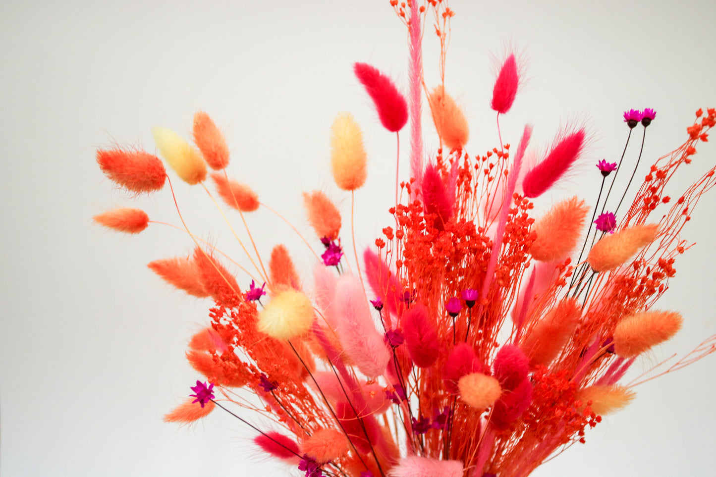 Orange & Pink Dried Flower Bouquet