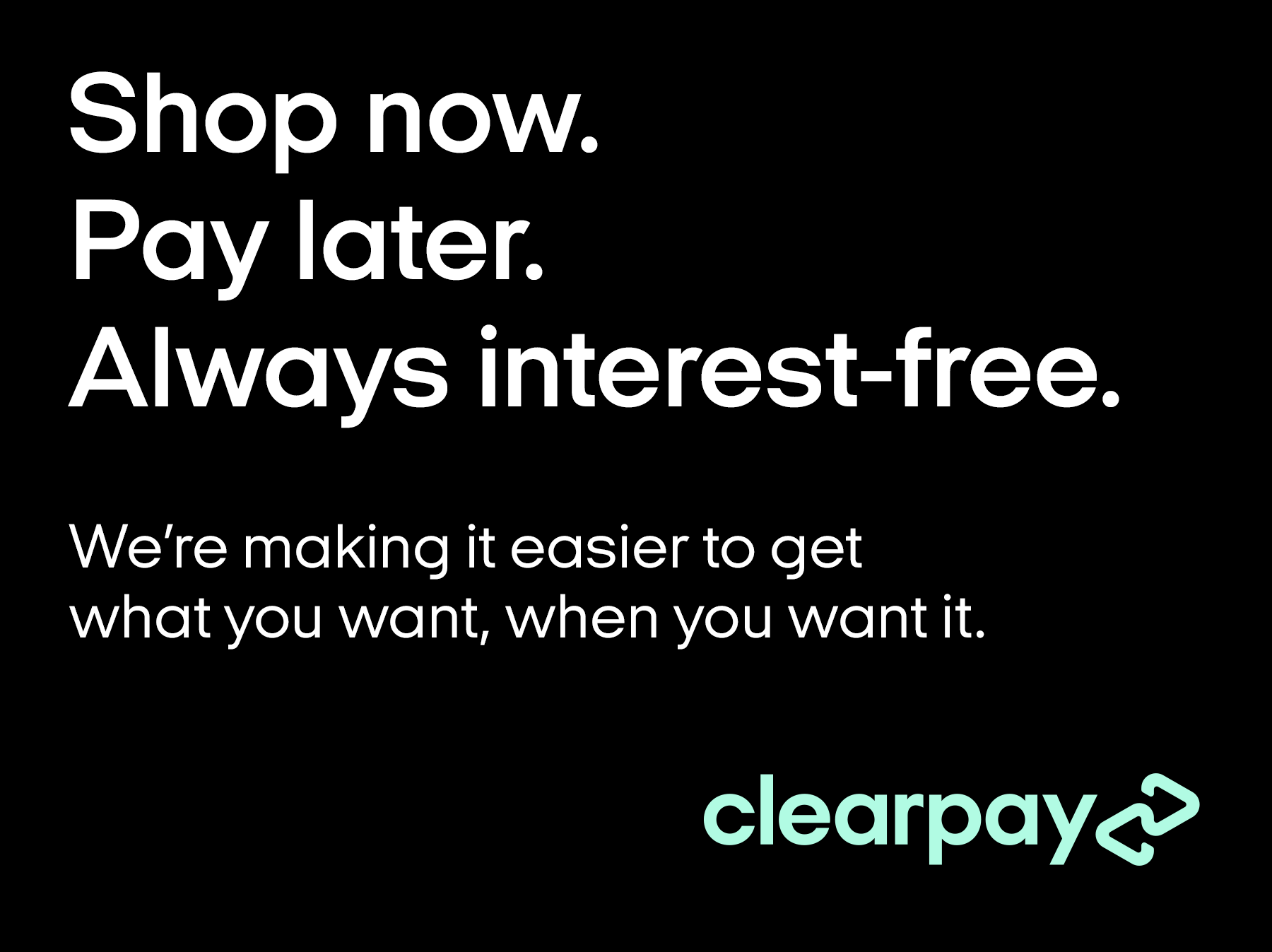 Shop now, pay later with Clearpay – a flexible payment option for your floral arrangements and decor, allowing you to spread the cost over time