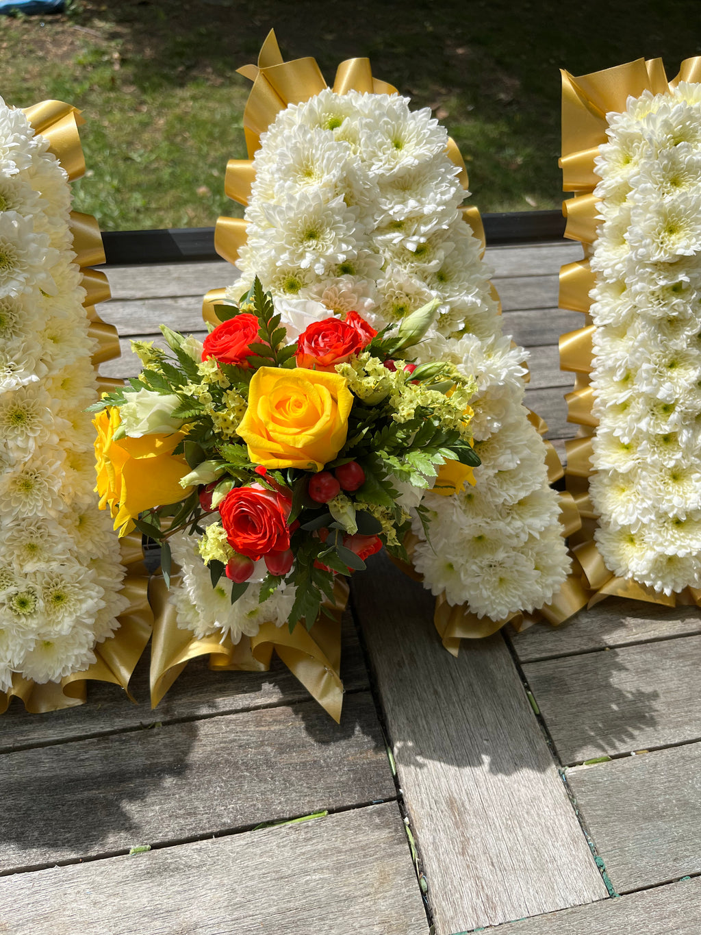 NAN Personalized Named Floral Tribute – Custom Funeral Letter Arrangement - Magic and Stars -fresh flowers-Wildest Dreams Flowers